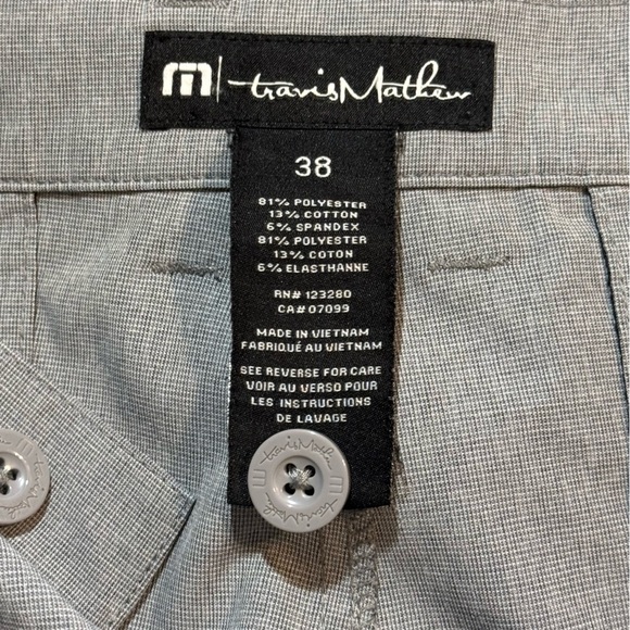 Travis Mathew Beck Shorts Golf Performance Size 38 Stretch Gray 10” Inseam - Picture 9 of 12
